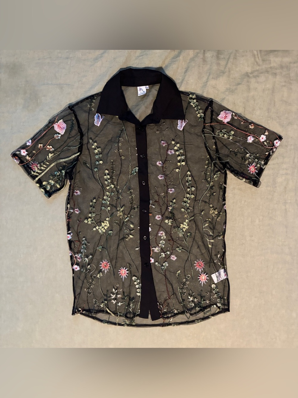 IHeartRaves Lace Flowerfields Shirt Men L
